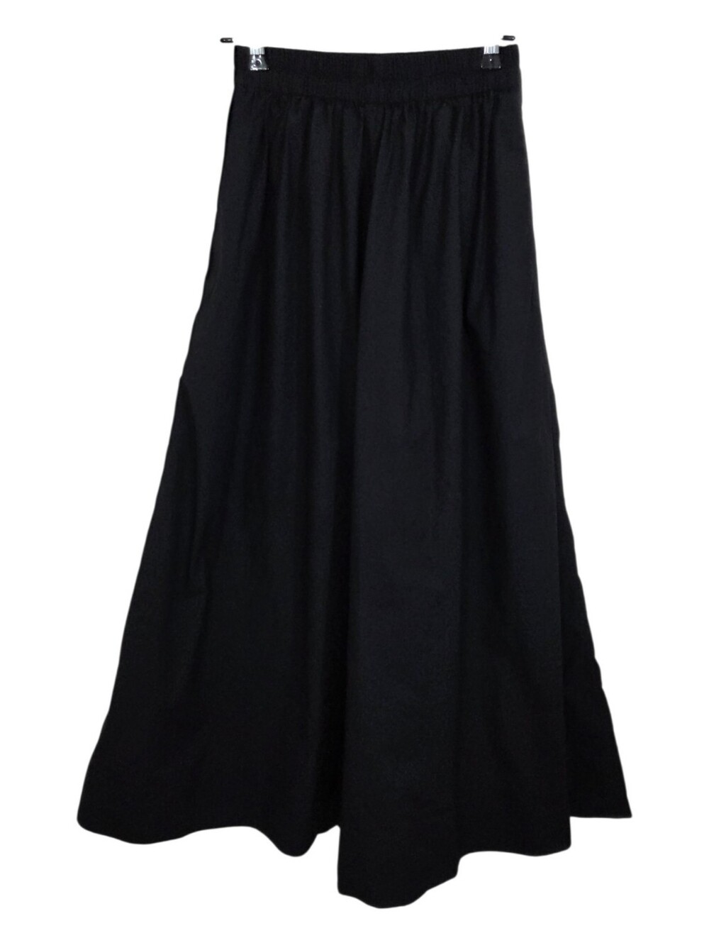 COS Super Wide Leg Flowy Black Pants Pull On Elastic Waist Contemporary Size 2